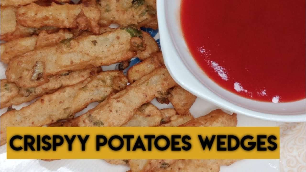 Crispy Potato Wedges Recipe | Fried Potato Wedges | Easy Tasty Quick Snake Recipe
