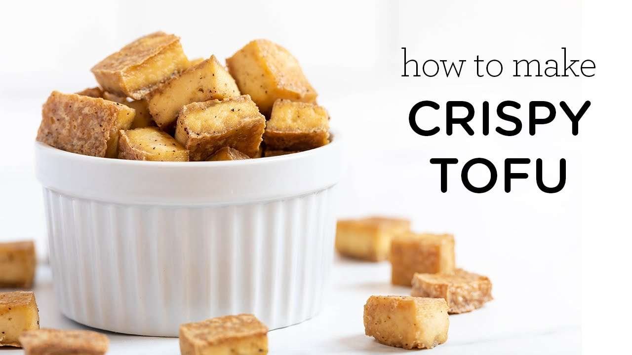 BEST CRISPY TOFU RECIPE EVER ‣‣ with no fryer!
