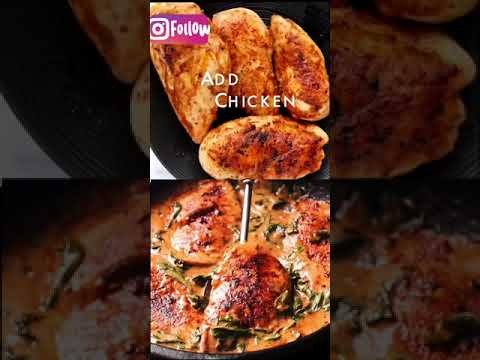 Khadama sa Jeddah/ How to cook chicken and spinach in creamy paprika sauce.