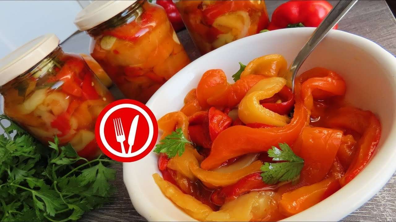 Kako napraviti Salatu od Pečenih Paprika-ZIMNICA🔹How to prepare Preserved Roasted Peppers Salad
