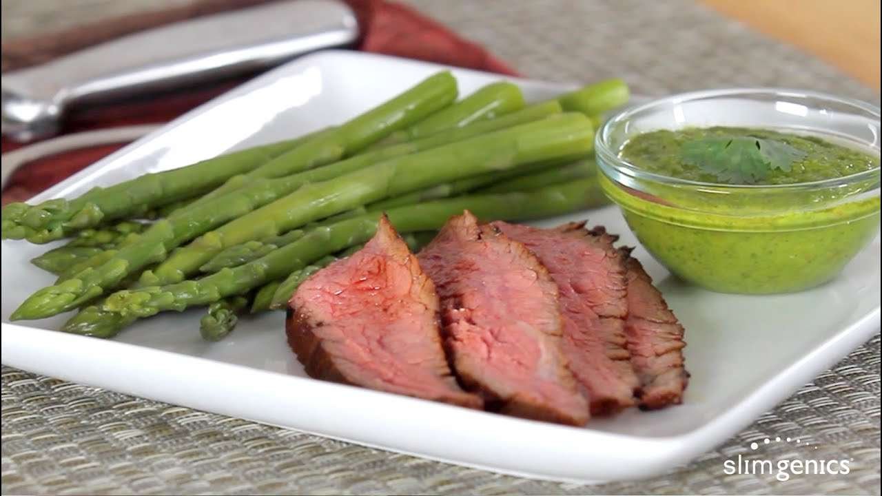 Chili-Rubbed Steak with Chimichurri Recipe