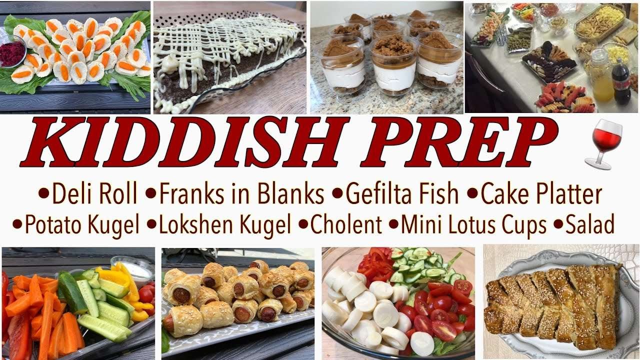 Shabbat Kiddish Prep|| Appetizers|| Potato & Lokshen Kugel|| Cholent || Desserts