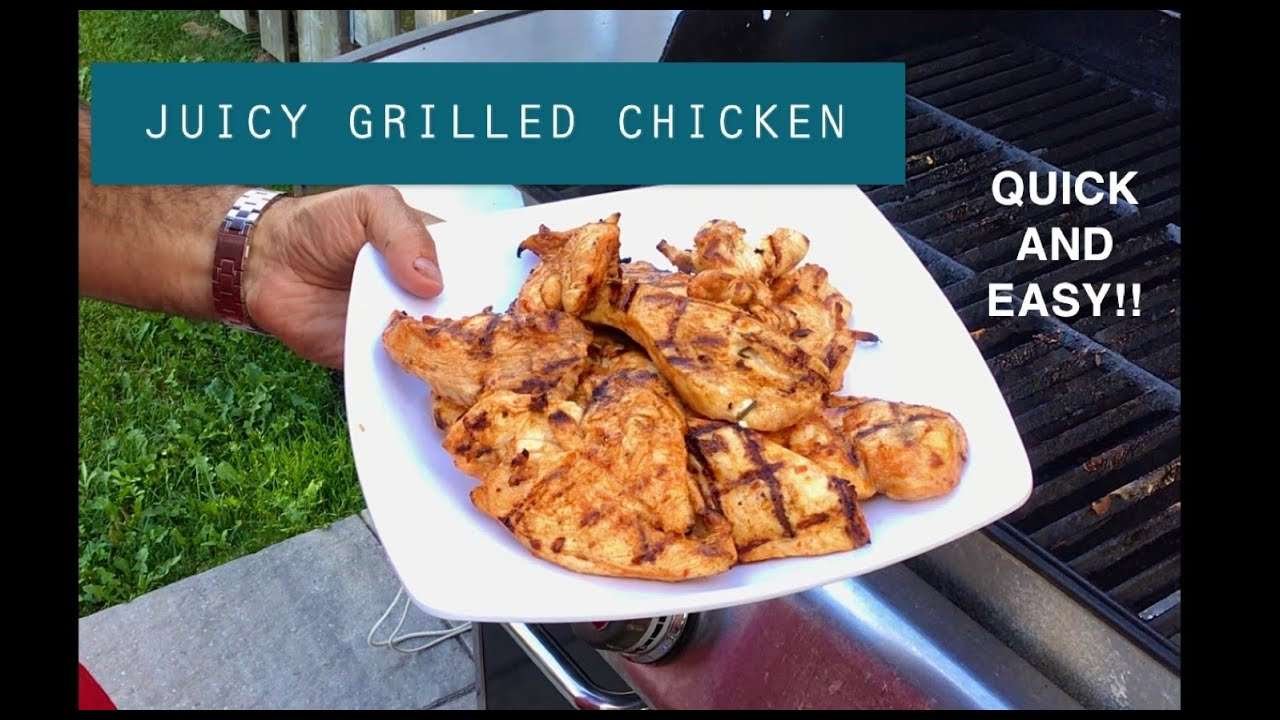 THE BEST grilled chicken ~ easy recipe for super juicy and flavourful grilled chicken