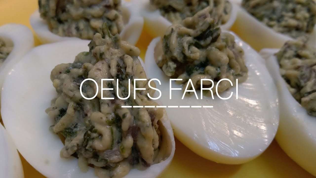 Stuffed eggs recipe | Oeufs farci..best evening snack