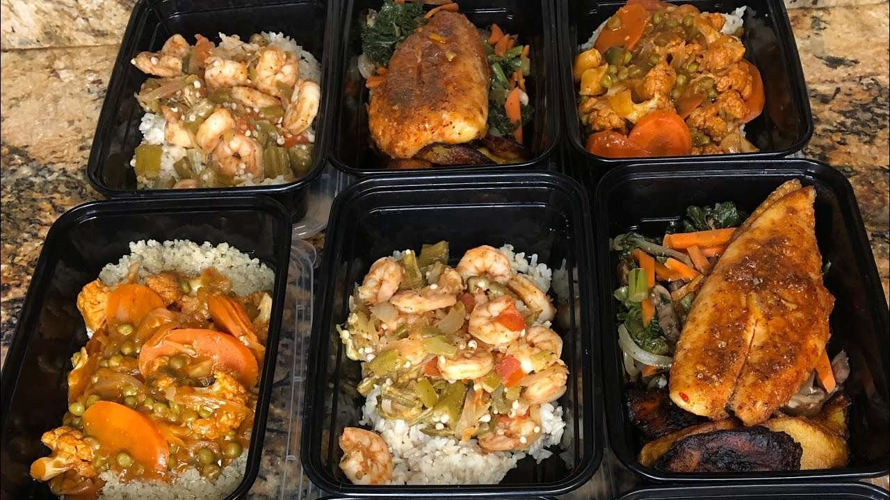 Pescatarian Meal Prep | Sweet Chili Snapper, Shrimp & Okra Stew and Vegetables in Butter Sauce