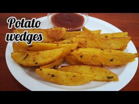 Crispy Potato Wedges/പൊട്ടറ്റോ വെഡ്ജസ് /Easy potato wedges recipe in malayalam.