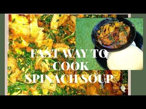FAST WAY TO COOK SPINACH SOUP