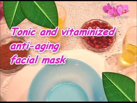Anti-aging Natural Facial Mask for All Skin Types – Dry Paprika and Pomegranate Juice