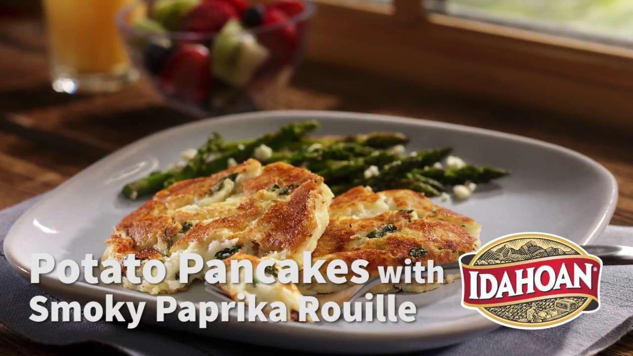 Potato Pancakes with Smoky Paprika Rouille