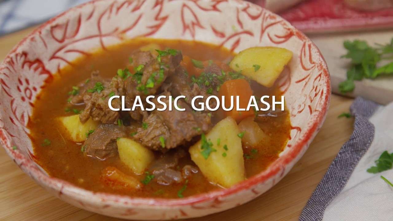 Classic goulash soup