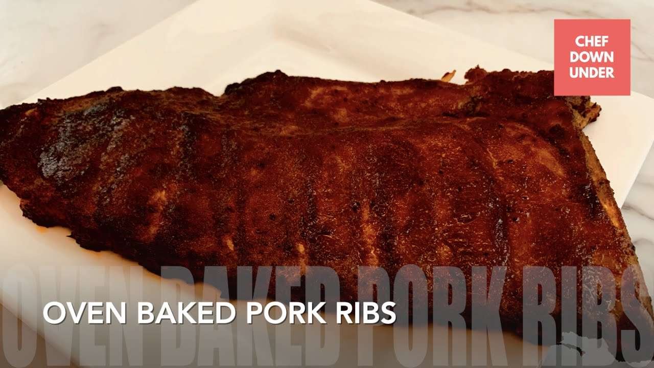 Oven baked pork ribs