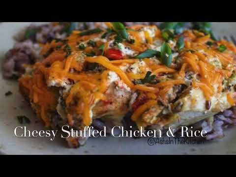 Super EASY Cheesy Stuffed Chicken & Wild Rice Recipe!!