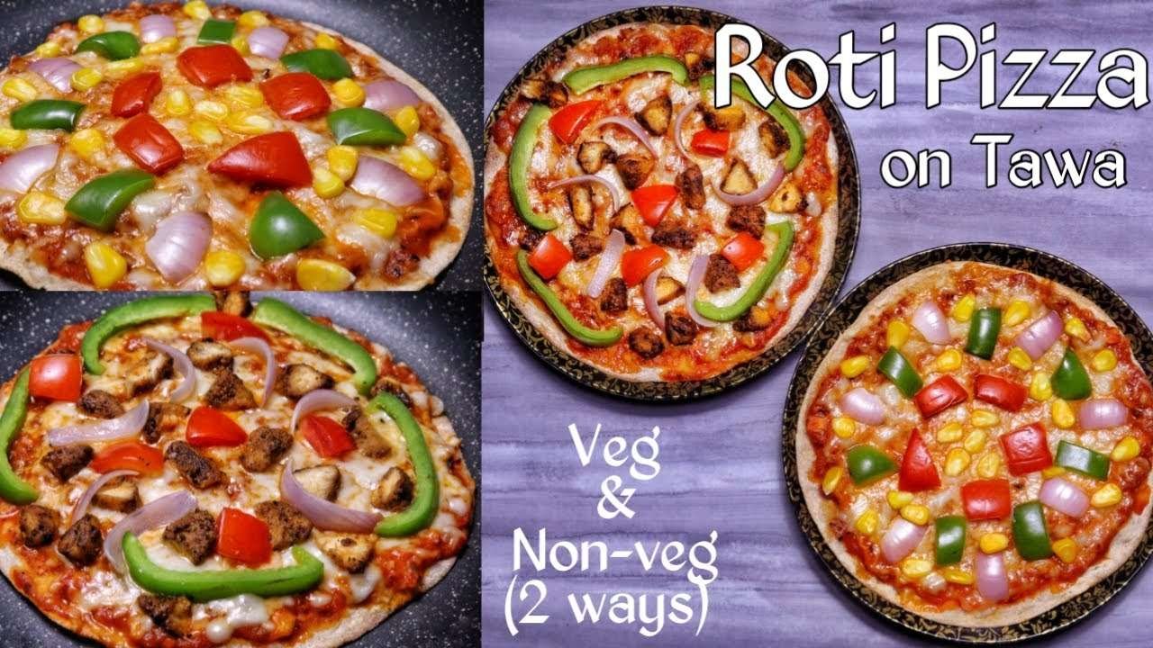 Roti Pizza | Roti Pizza On Tawa | Pizza Recipe Without Oven | Tawa Pizza Recipe | Roti Pizza Recipe