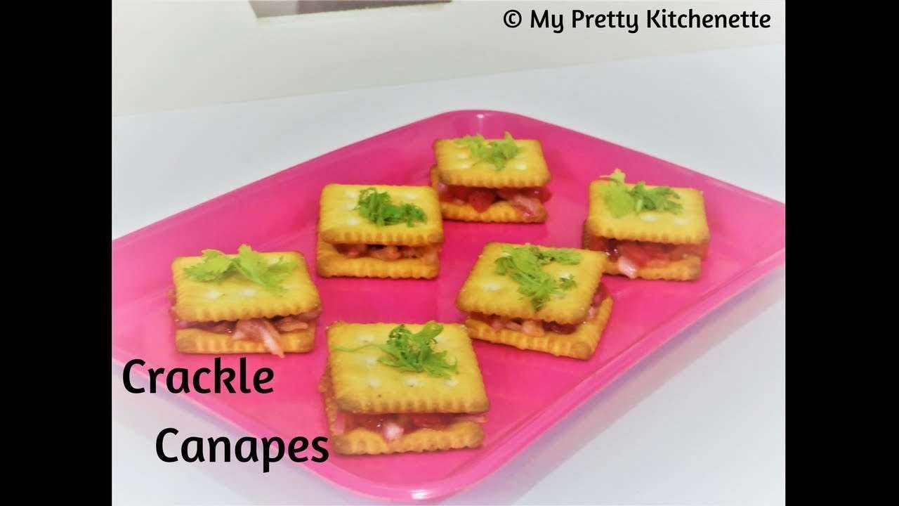biscuit canapes for party | canapes recipe easy | easy canape recipe | how to make canapes