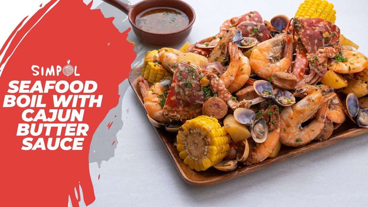 Seafood Boil with Cajun Butter Sauce, SIMPOL!
