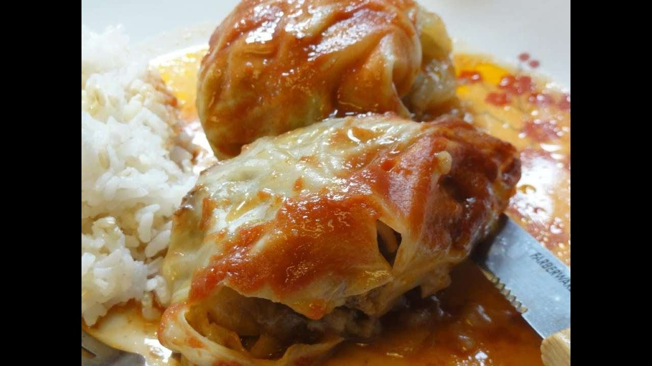 Stuffed Cabbage Rolls in a Crockpot slow cooker