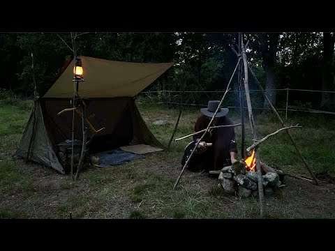4 Legged Friends – Bushcraft, camping, baker tent, smoking meat, campfire cooking, relaxing