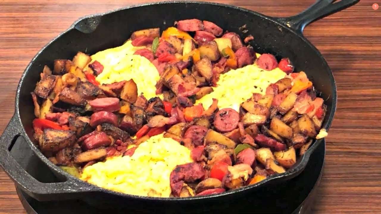 Easy One Pan Breakfast Skillet | IRON SKILLET | HOLIDAY RECIPE