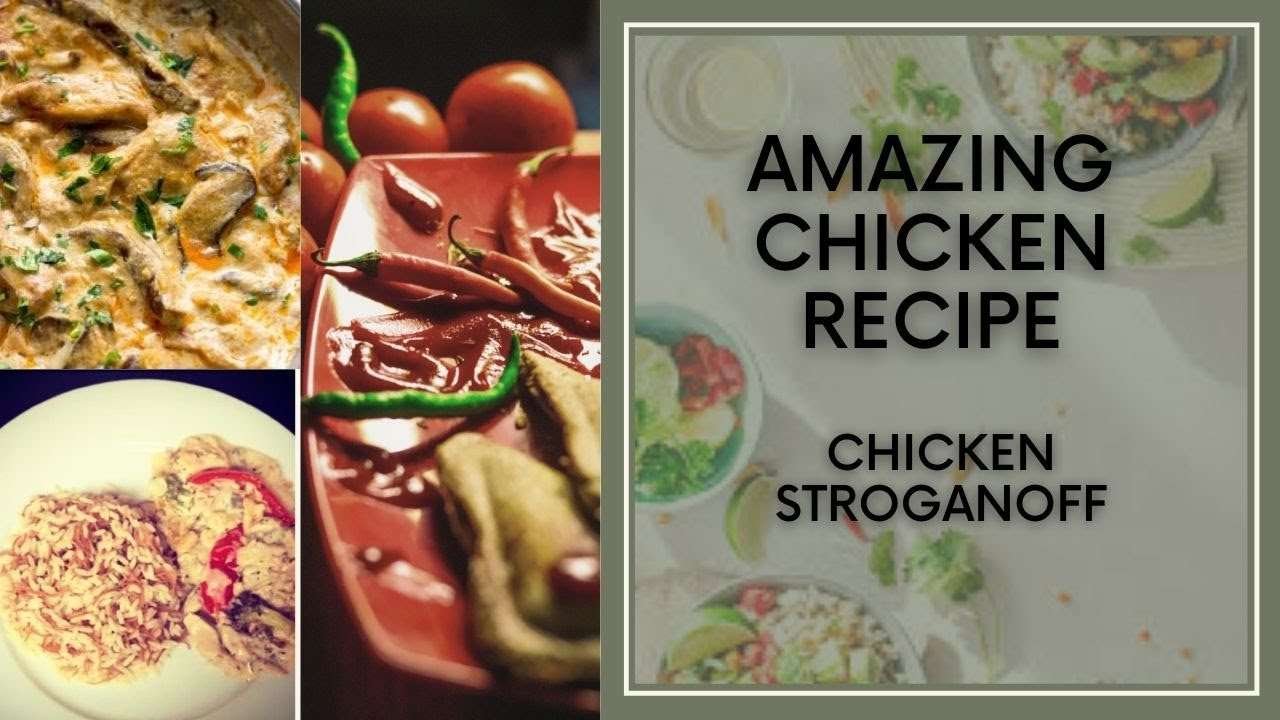 Easy Chicken Stroganoff recipe , best homemade food, creamy,Tasty/االدجاج بالكريمة/ستروغانوف