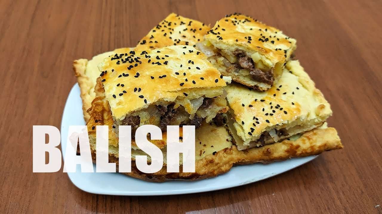 Uzbek BALISH recipe (meat pie)