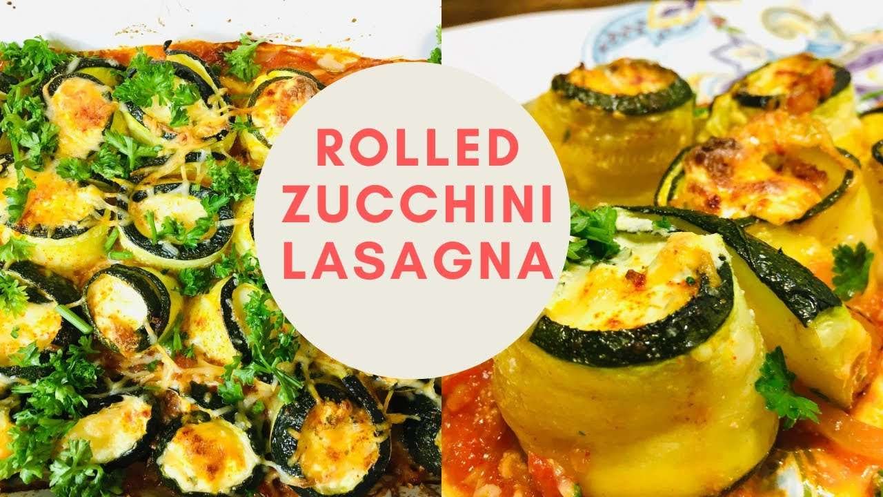 Rolled Zucchini Lasagna / Vegetarian / Gluten FREE