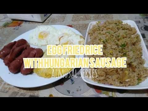 Egg Fried Rice with Hungarian Sausage