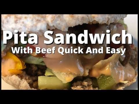 Pita Sandwich With Beef Quick And Easy