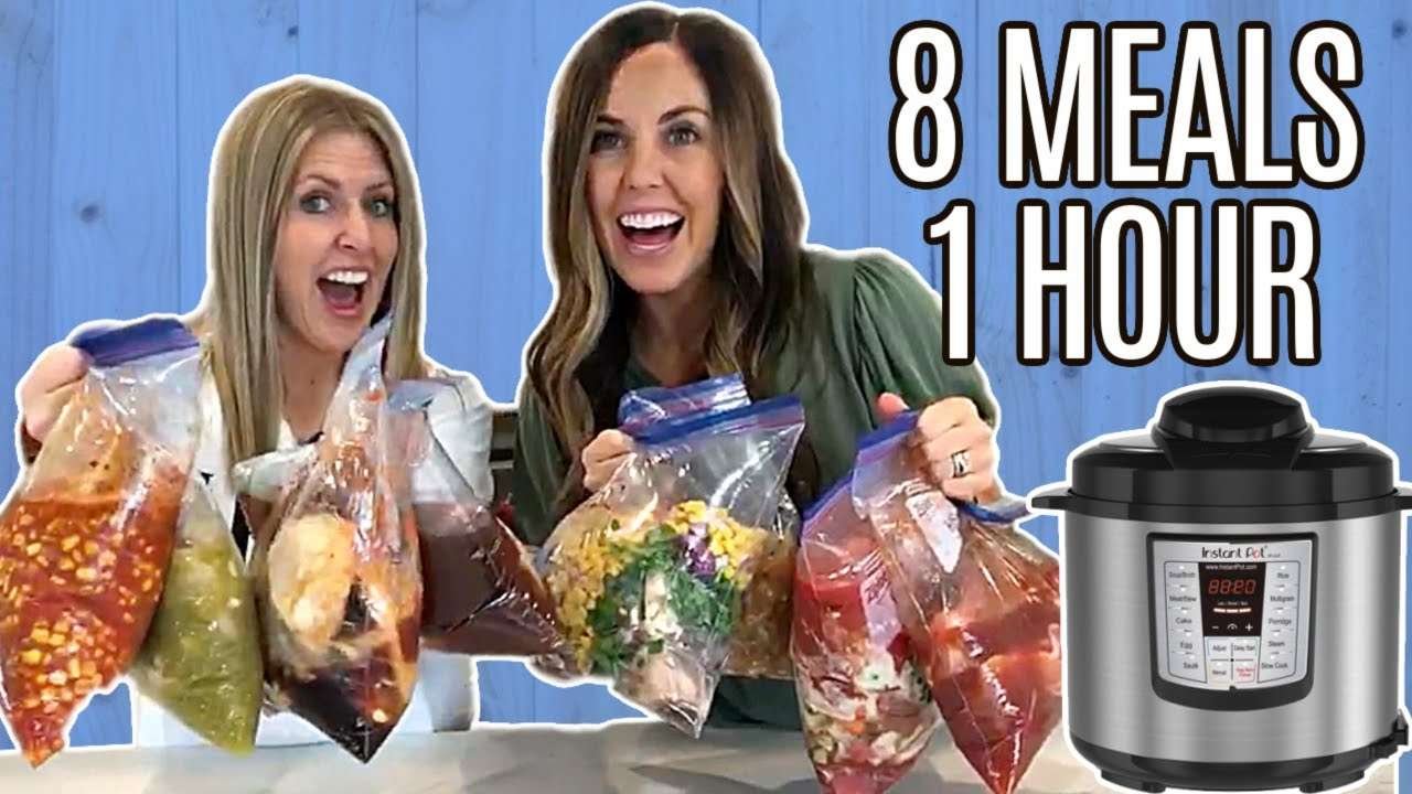 8 Freezer Meals in ONE Hour! Instant Pot and Slow Cooker!