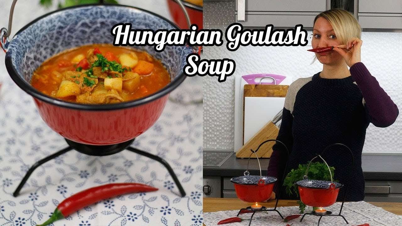"Smoking hot" Hungarian Goulash Soup! V+GF/ChefKamila