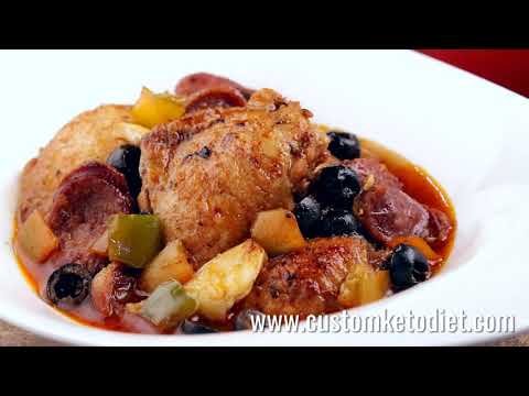 Easy Chicken & Chorizo Stew | Easy Keto Diet Recipes for Beginner