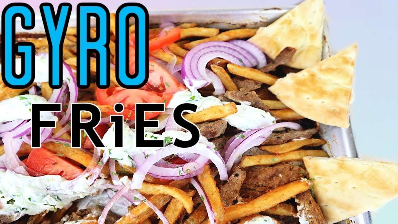 Sheet Pan Gyros! | Gyro Fries | Tzatziki Fries | Quick Easy Greek street food Recipes