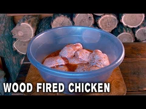 The Best Grilled Chicken in The Wood Fired Pizza Oven | Chicken BBQ | Cooking With Fire