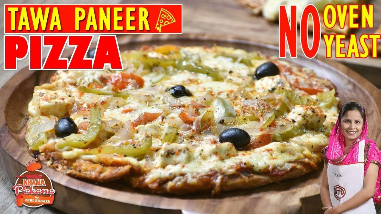 तवे पर बनाएं पनीर पिज़्ज़ा | PIZZA RECIPE WITHOUT OVEN AND YEAST | PANEER PIZZA IN PAN | ZEBI ZUBAIR