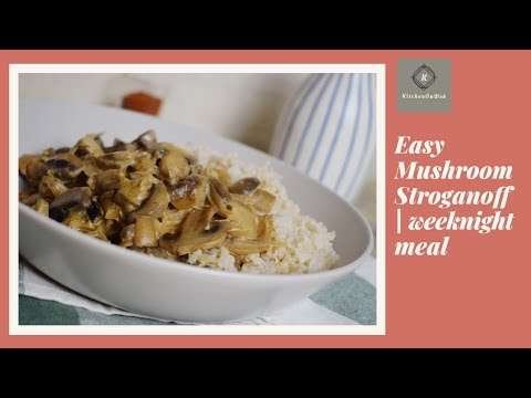 Mushroom Stroganoff | Vegetarian Stroganoff Recipe | Easy weeknight meal