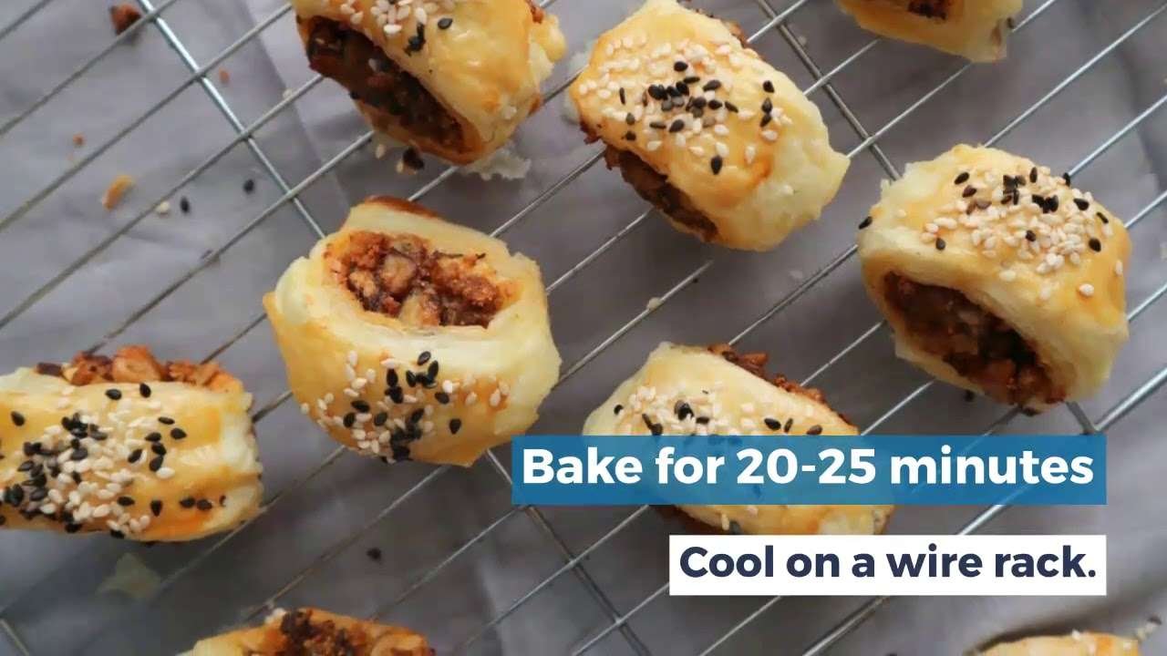 Easy Mushroom and Nut Rolls