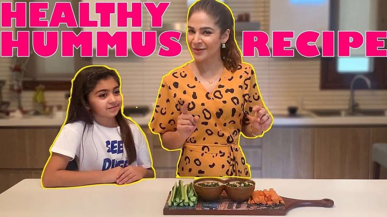 Hummus with Vegetable Sticks | Best Homemade Hummus Recipe by Ayesha Omar