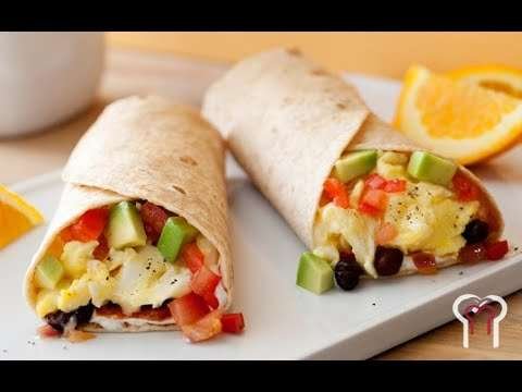 Breakfast burrito   American food for Breakfast