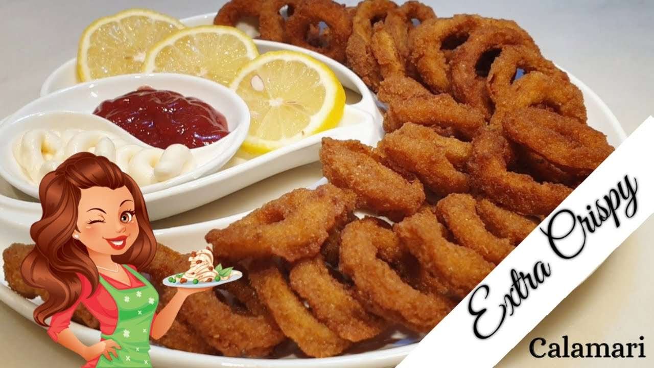 Crispy Fried Calamari Recipe / The secret to making extra Crispy Fried Calamari / Mie's Kitchen