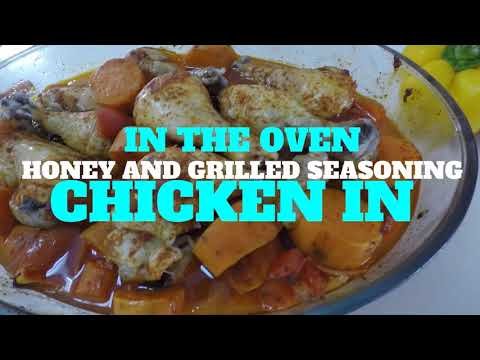 An easy recipe for oven-baked chicken with sweet potatoes and vegetables
