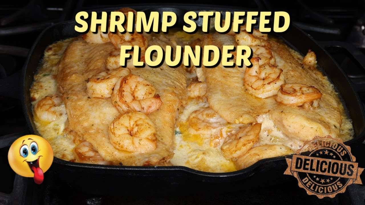 SHRIMP STUFFED FLOUNDER RECIPE & MEAL