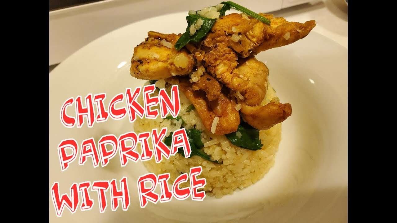 Chicken Paprika with Rice