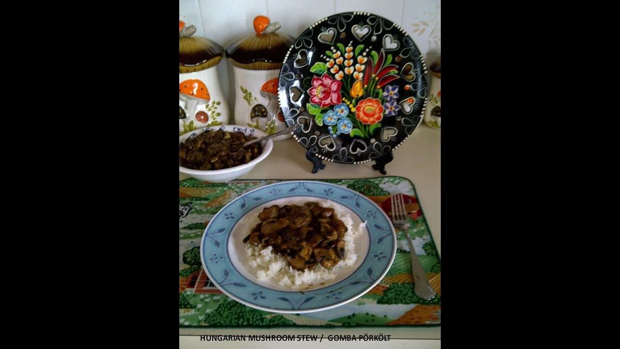HUNGARIAN MUSHROOM STEW  authentic traditional quick and easy/  GOMBA PÖRKÖLT