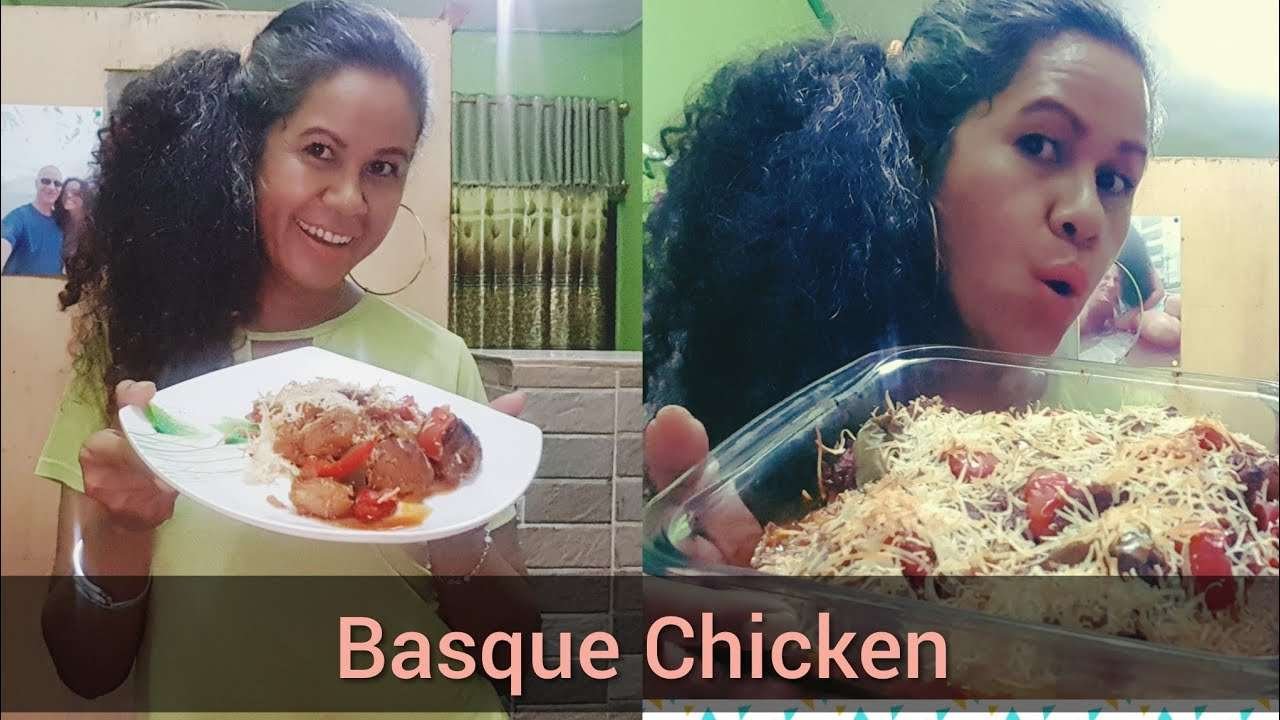 Basque Chicken in Tomato Sauce || Basque Chicken Basil Flavored