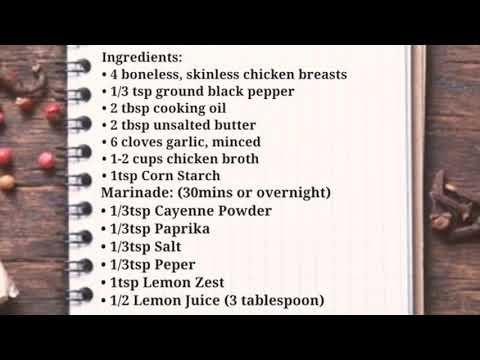 Lemon Peppered Garlic Chicken | Super Easy and Delicious Chicken Recipe