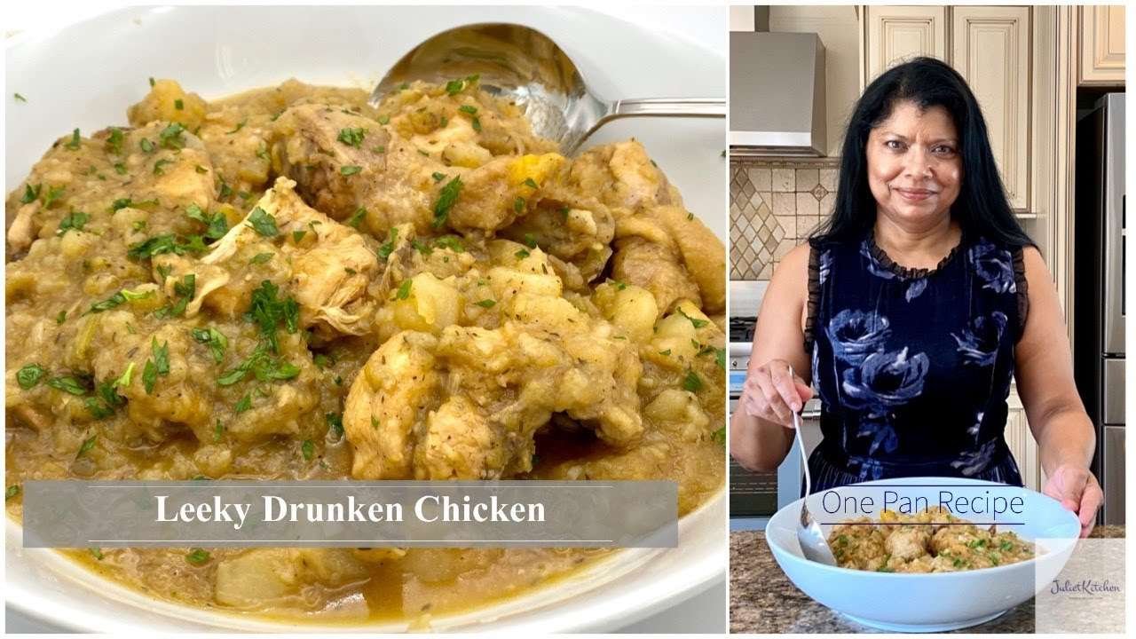 Leeky Drunken Chicken | One Pan Recipe