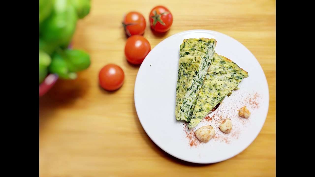 Frittata Spinach, easy & healthy either as a appetiser, and your kids will love it!