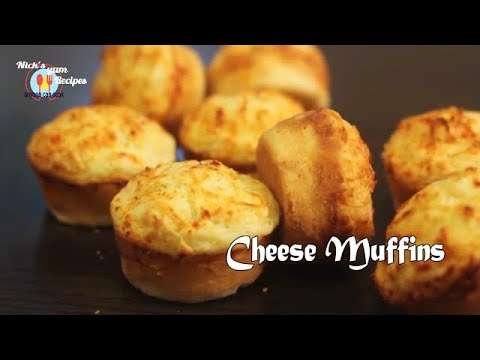 Savoury Cheese Muffins I Tangy n easy to make Cheesy Muffins Recipe