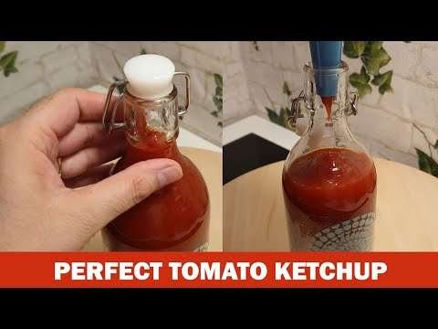 PERFECT TOMATO KETCHUP RECIPE  | HOME MADE TOMATO KETCHUP BY FOOD 4 FAMILY |