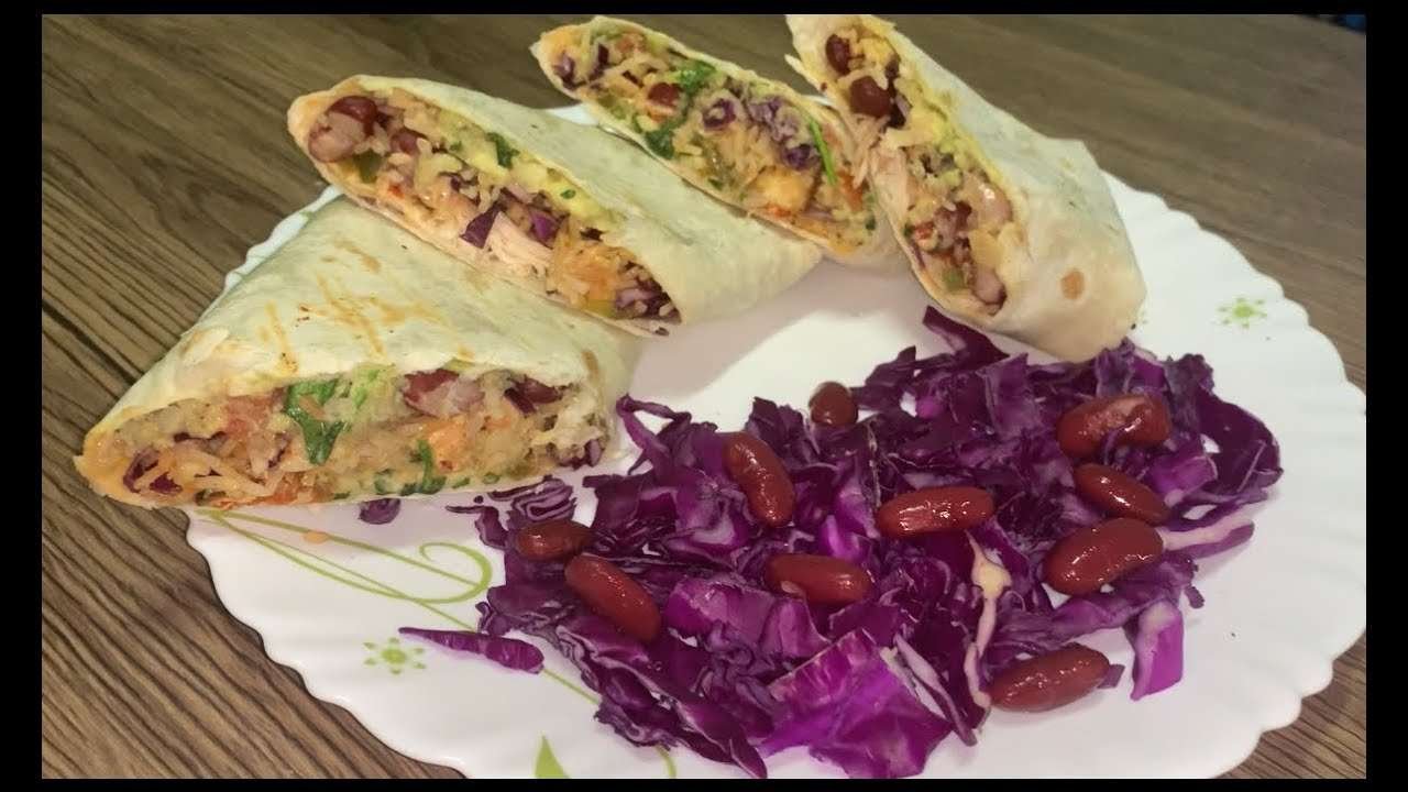 Mexican Grilled Chicken Burrito Recipe| With Spicy Guacamole