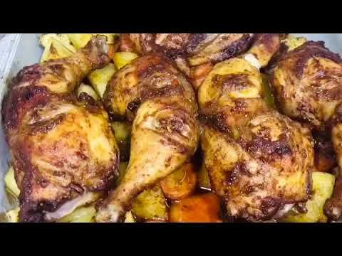 Oven baked chicken rosted with vegetable recipe/ኣትክልት በዶሮ ጥብስ ኣሰራር